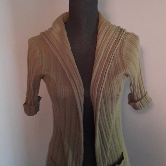 Dress barn hooded open front cardigan - Picture 2 of 7